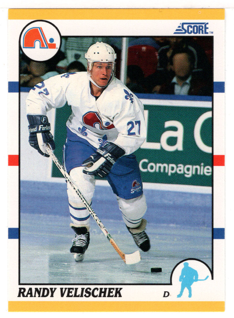 Randy Velischek - Quebec Nordiques (NHL Hockey Card) 1990-91 Score Rookie Traded # 64 T Mint