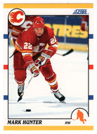 Mark Hunter - Calgary Flames (NHL Hockey Card) 1990-91 Score Rookie Traded # 77 T Mint