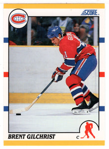 Brent Gilchrist RC - Montreal Canadiens (NHL Hockey Card) 1990-91 Score Rookie Traded # 87 T Mint