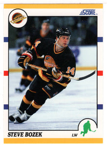 Steve Bozek - Vancouver Canucks (NHL Hockey Card) 1990-91 Score Rookie Traded # 89 T Mint