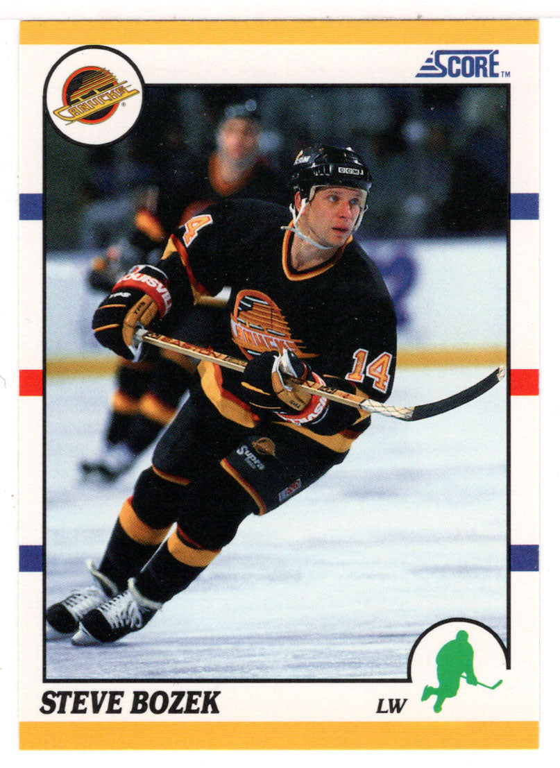Steve Bozek - Vancouver Canucks (NHL Hockey Card) 1990-91 Score Rookie Traded # 89 T Mint