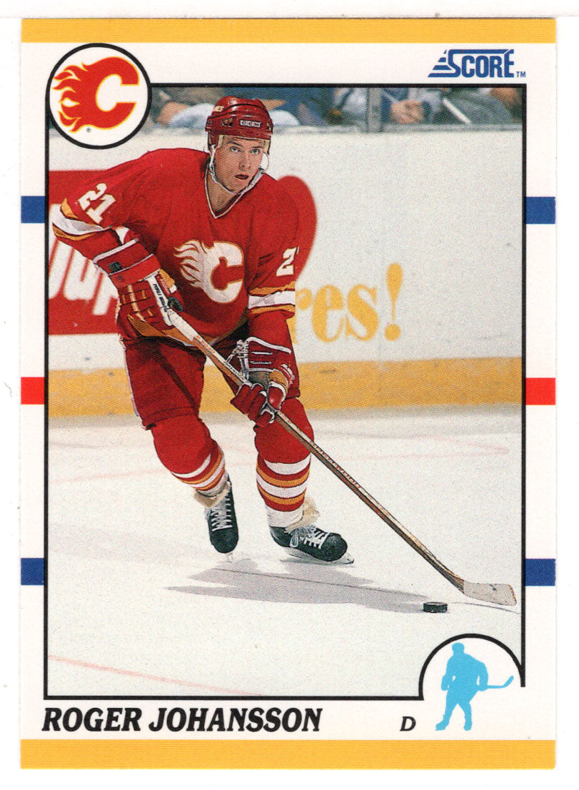 Roger Johansson RC - Calgary Flames (NHL Hockey Card) 1990-91 Score Rookie Traded # 91 T Mint