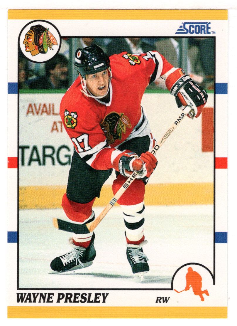 Wayne Presley - Boston Bruins (NHL Hockey Card) 1990-91 Score Rookie Traded # 92 T Mint