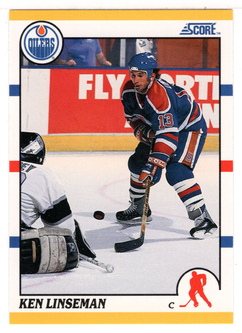 Ken Linseman - Edmonton Oilers (NHL Hockey Card) 1990-91 Score Rookie Traded # 95 T Mint