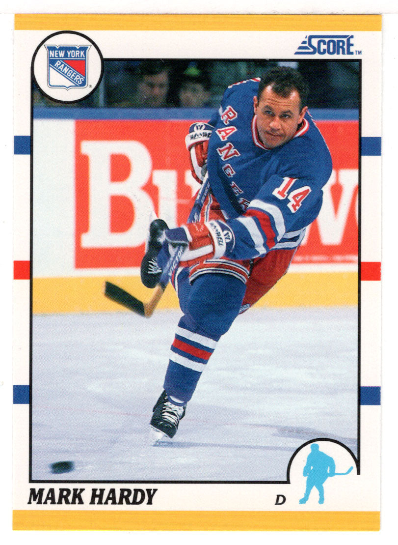 Mark Hardy - New York Rangers (NHL Hockey Card) 1990-91 Score Rookie Traded # 104 T Mint