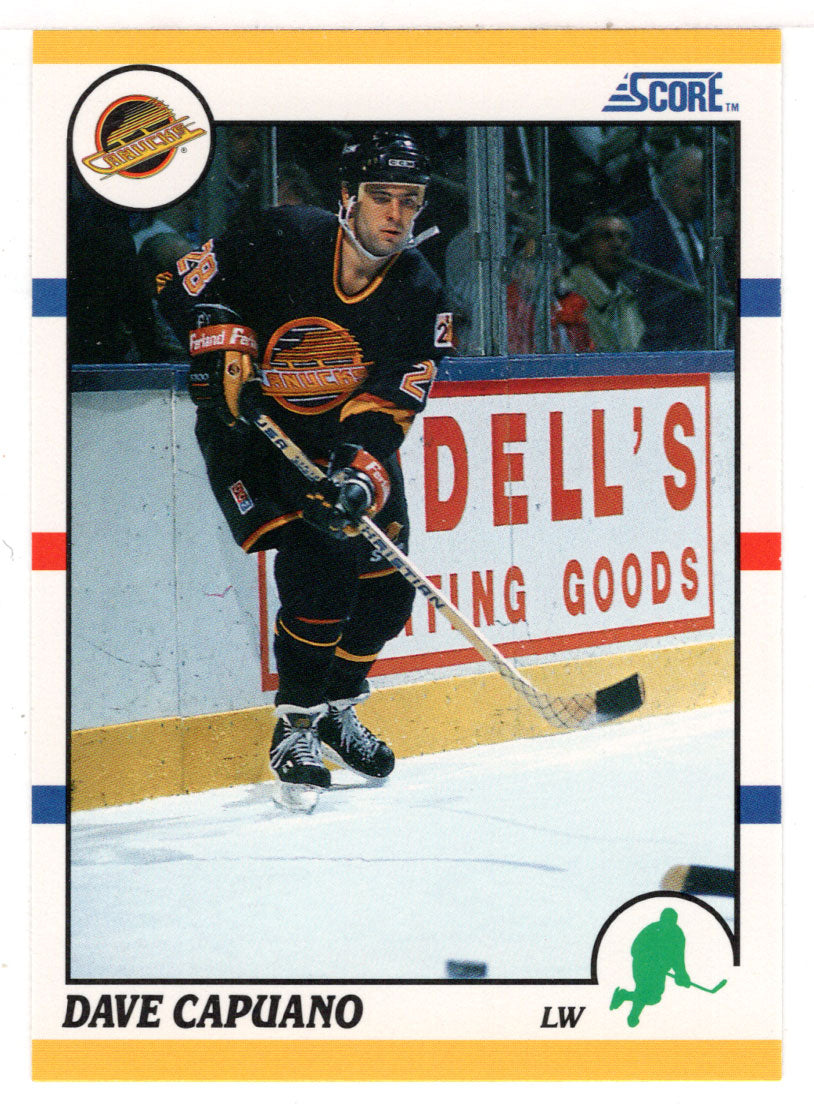 Dave Capuano RC - Vancouver Canucks (NHL Hockey Card) 1990-91 Score Rookie Traded # 105 T Mint