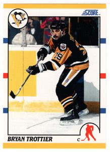 Bryan Trottier - Pittsburgh Penguins (NHL Hockey Card) 1990-91 Score Rookie Traded # 106 T Mint