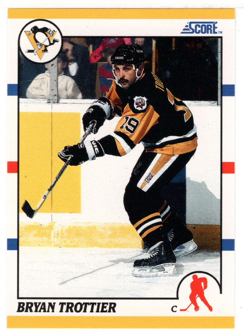 Bryan Trottier - Pittsburgh Penguins (NHL Hockey Card) 1990-91 Score Rookie Traded # 106 T Mint