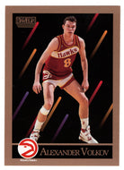 Alexander Volkov RC - Atlanta Hawks (NBA Basketball Card) 1990-91 Skybox # 9 Mint