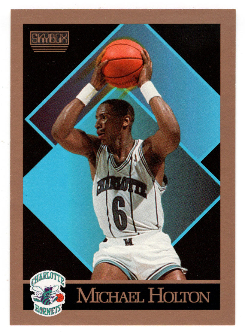 Michael Holton - Charlotte Hornets (NBA Basketball Card) 1990-91 Skybox # 30 Mint
