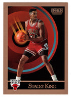 Stacey King RC - Chicago Bulls (NBA Basketball Card) 1990-91 Skybox # 42 Mint