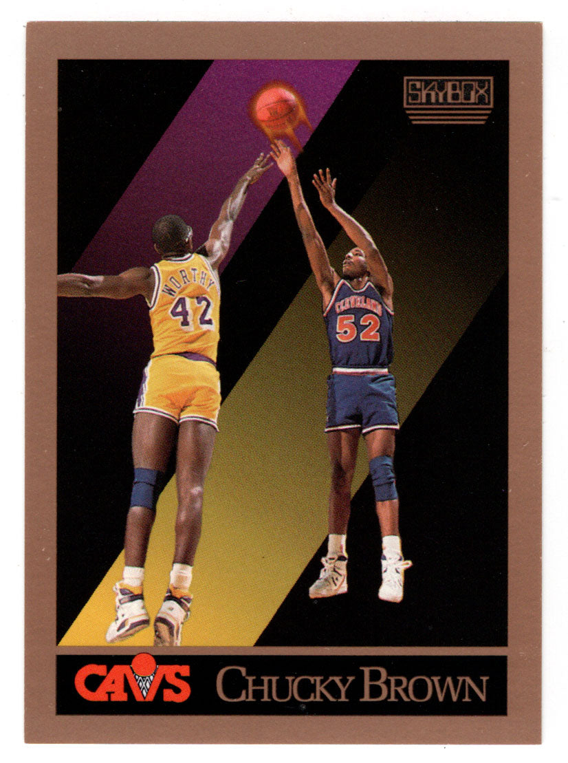 Chucky Brown RC - Cleveland Cavaliers (NBA Basketball Card) 1990-91 Skybox # 49 Mint