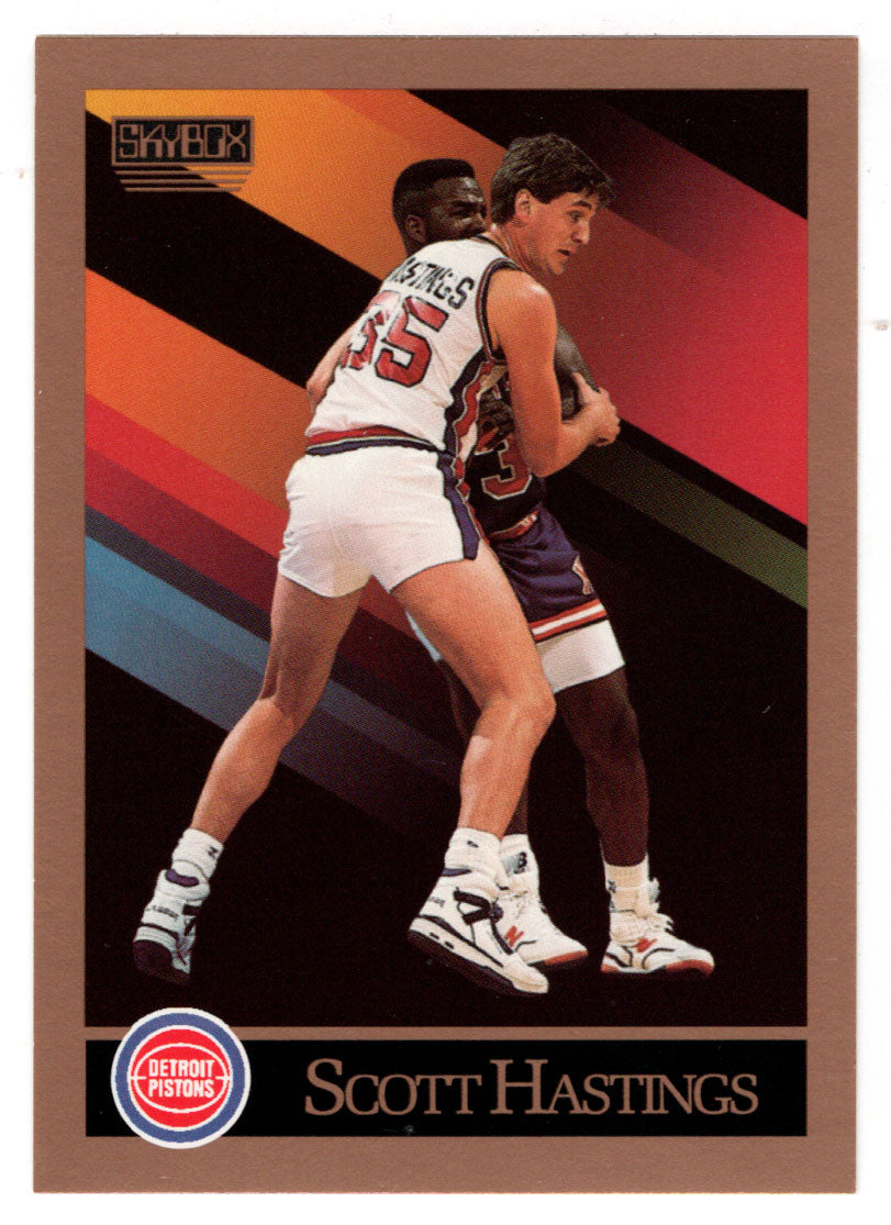 Scott Hastings - Detroit Pistons (NBA Basketball Card) 1990-91 Skybox # 87 Mint