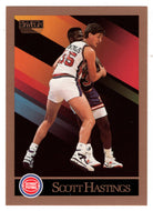 Scott Hastings - Detroit Pistons (NBA Basketball Card) 1990-91 Skybox # 87 Mint