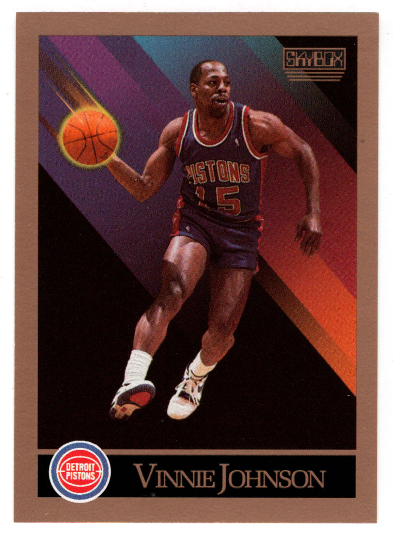 Vinnie Johnson - Detroit Pistons (NBA Basketball Card) 1990-91 Skybox # 89 Mint