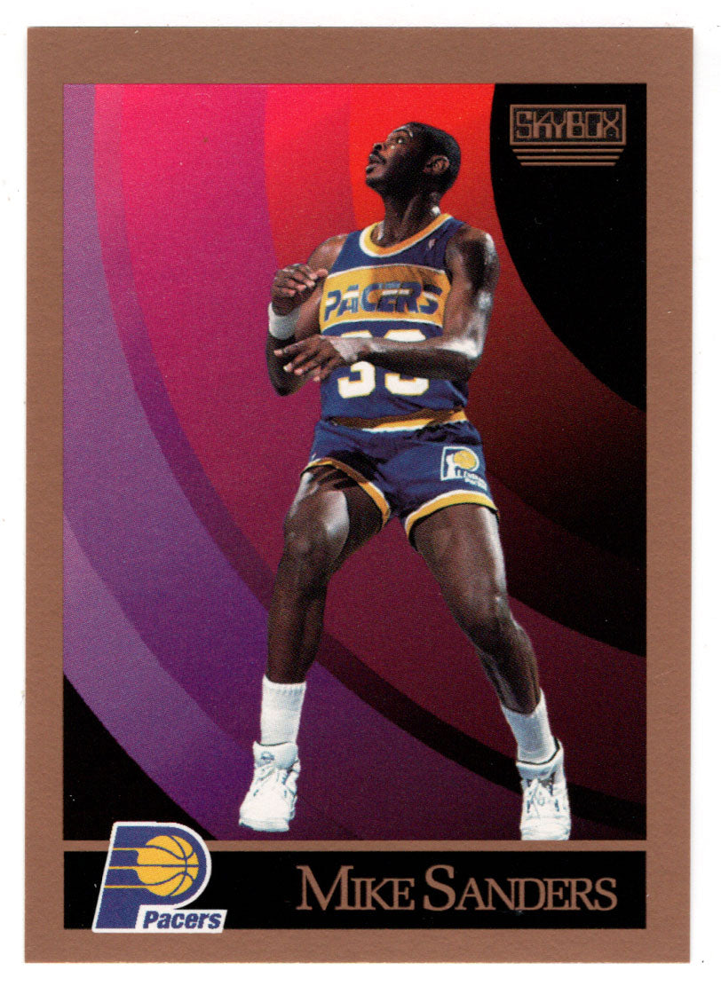 Mike Sanders - Indiana Pacers (NBA Basketball Card) 1990-91 Skybox # 120 Mint