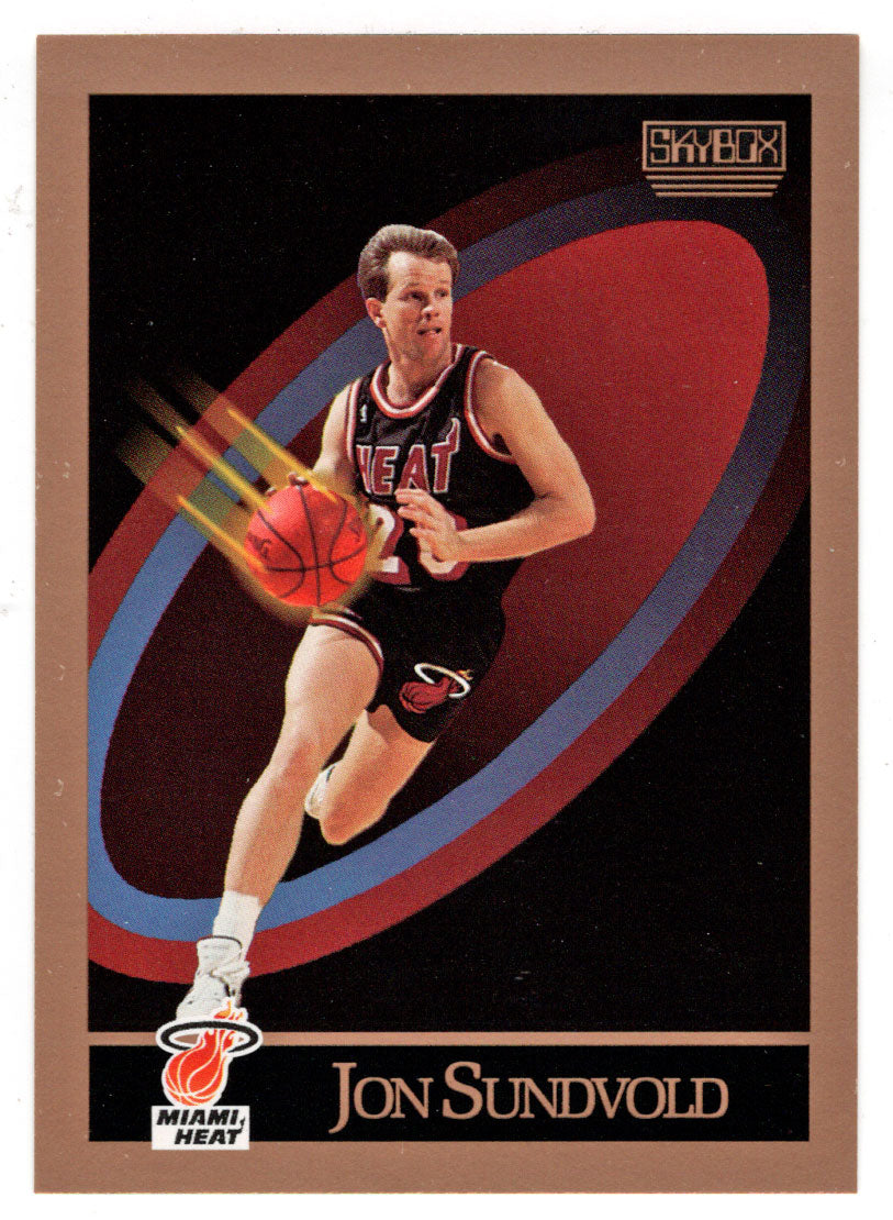 Jon Sundvold - Miami Heat (NBA Basketball Card) 1990-91 Skybox # 153 Mint