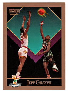 Jeff Grayer RC - Milwaukee Bucks (NBA Basketball Card) 1990-91 Skybox # 157 Mint