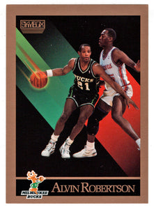 Alvin Robertson - Milwaukee Bucks (NBA Basketball Card) 1990-91 Skybox # 165 Mint