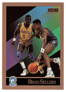 Brad Sellers - Minnesota Timberwolves (NBA Basketball Card) 1990-91 Skybox # 175 Mint