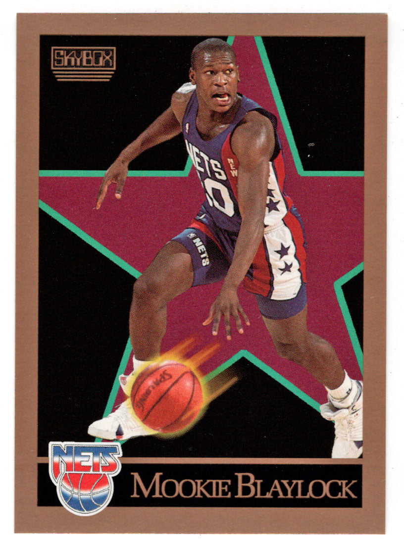 Mookie Blaylock RC - New Jersey Nets (NBA Basketball Card) 1990-91 Skybox # 176 Mint