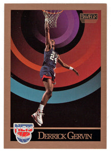 Derrick Gervin - New Jersey Nets (NBA Basketball Card) 1990-91 Skybox # 179 Mint
