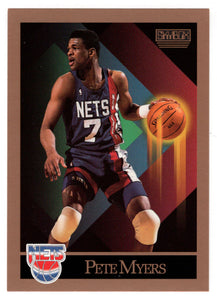Pete Myers RC - New Jersey Nets (NBA Basketball Card) 1990-91 Skybox # 184 Mint