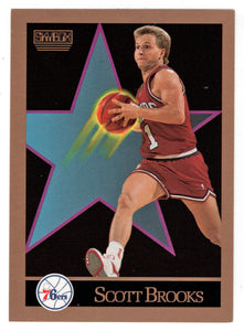 Scott Brooks - Philadelphia 76ers (NBA Basketball Card) 1990-91 Skybox # 212 Mint