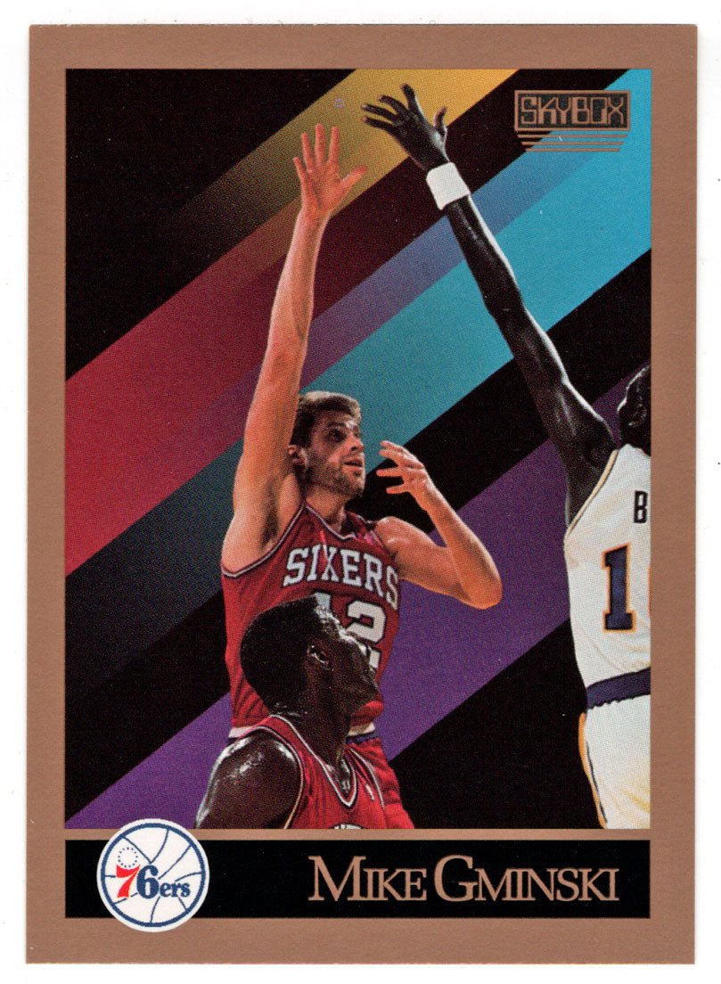 Mike Gminski - Philadelphia 76ers (NBA Basketball Card) 1990-91 Skybox # 215 Mint