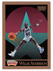 Willie Anderson - San Antonio Spurs (NBA Basketball Card) 1990-91 Skybox # 252 Mint