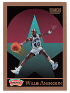 Willie Anderson - San Antonio Spurs (NBA Basketball Card) 1990-91 Skybox # 252 Mint