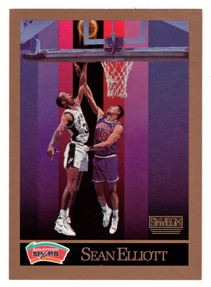 Sean Elliott RC - San Antonio Spurs (NBA Basketball Card) 1990-91 Skybox # 256 Mint