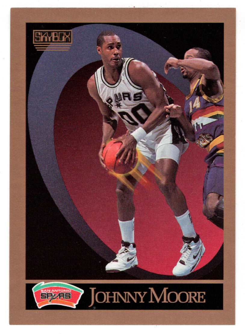 Johnny Moore - San Antonio Spurs (NBA Basketball Card) 1990-91 Skybox # 258 Mint