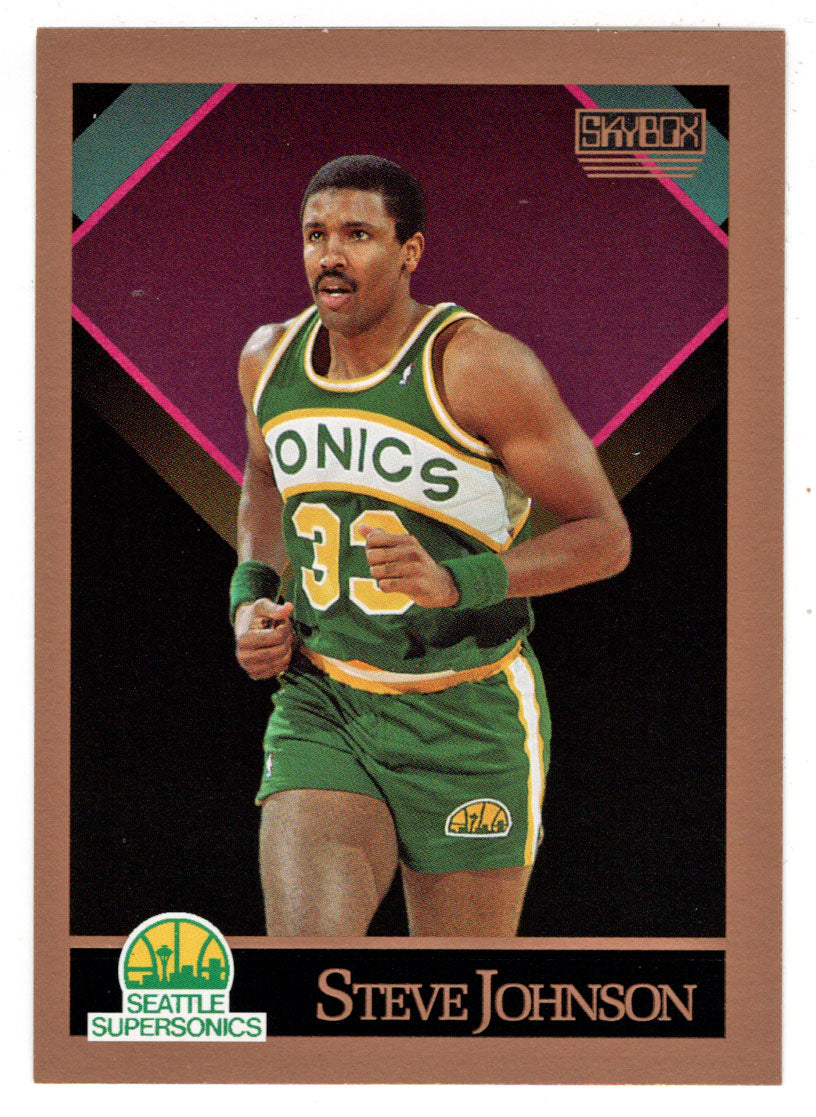 Steve Johnson - Seattle Supersonics (NBA Basketball Card) 1990-91 Skybox # 267 Mint