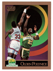 Olden Polynice - Seattle Supersonics (NBA Basketball Card) 1990-91 Skybox # 272 Mint