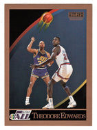 Blue Edwards RC - Utah Jazz (NBA Basketball Card) 1990-91 Skybox # 277 Mint