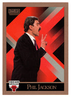 Phil Jackson - Chicago Bulls - Head Coach (NBA Basketball Card) 1990-91 Skybox # 304 Mint