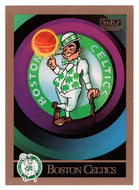 Boston Celtics - Logo and Team Checklist (NBA Basketball Card) 1990-91 Skybox # 329 Mint