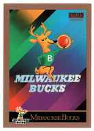 Milwaukee Bucks - Logo and Team Checklist (NBA Basketball Card) 1990-91 Skybox # 342 Mint