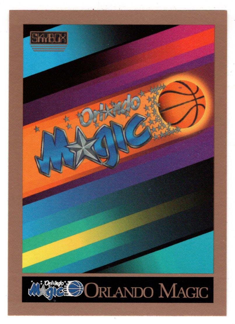 Orlando Magic - Logo and Team Checklist (NBA Basketball Card) 1990-91 Skybox # 346 Mint