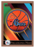 Philadelphia 76ers - Logo and Team Checklist (NBA Basketball Card) 1990-91 Skybox # 347 Mint