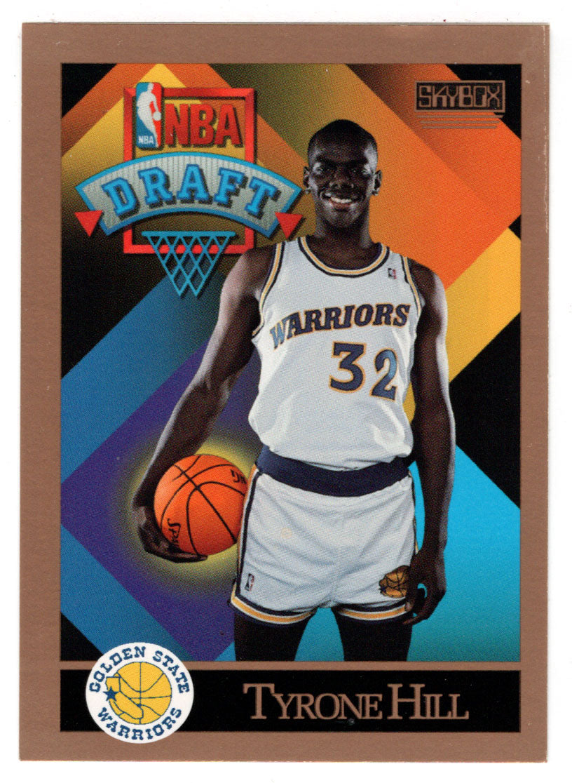 Tyrone Hill RC - Golden State Warriors - Draft Pick (NBA Basketball Card) 1990-91 Skybox # 358 Mint