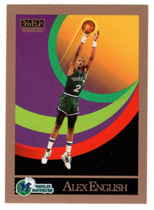 Alex English - Dallas Mavericks (NBA Basketball Card) 1990-91 Skybox # 375 Mint