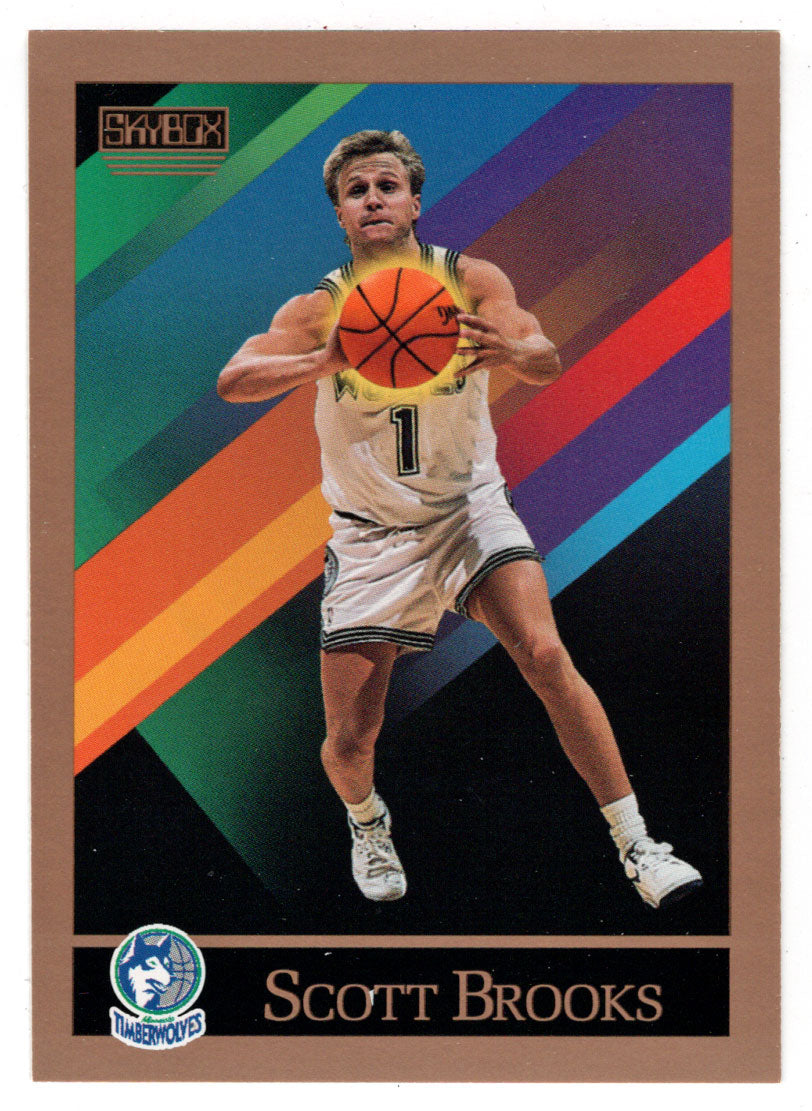 Scott Brooks - Minnesota Timberwolves (NBA Basketball Card) 1990-91 Skybox # 396 Mint
