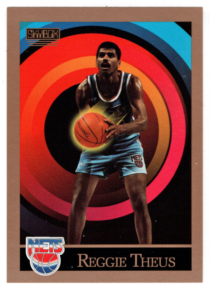 Reggie Theus - New Jersey Nets (NBA Basketball Card) 1990-91 Skybox # 399 Mint