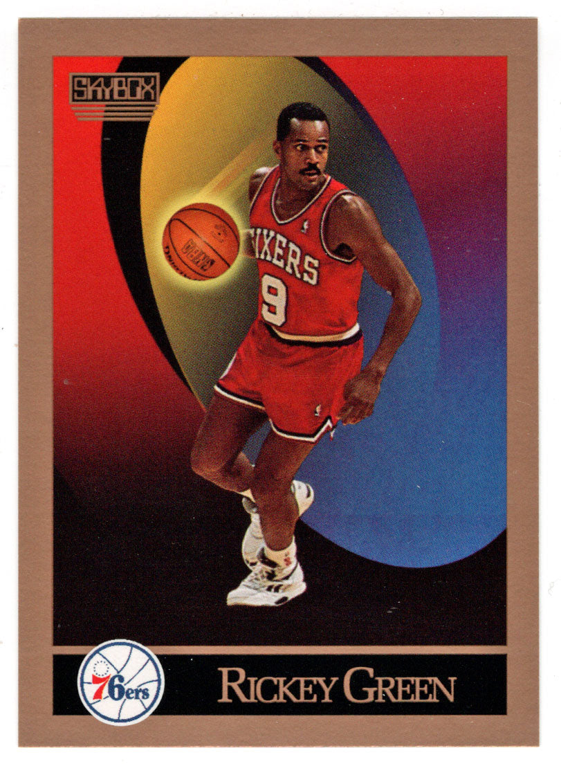 Rickey Green - Philadelphia 76ers (NBA Basketball Card) 1990-91 Skybox # 404 Mint