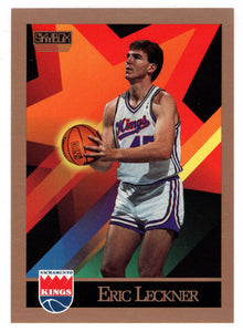Eric Leckner - Sacramento Kings (NBA Basketball Card) 1990-91 Skybox # 410 Mint