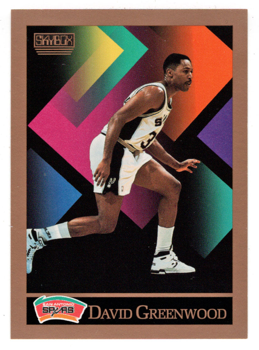 David Greenwood - San Antonio Spurs (NBA Basketball Card) 1990-91 Skybox # 414 Mint