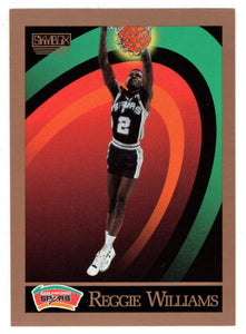 Reggie Williams - San Antonio Spurs (NBA Basketball Card) 1990-91 Skybox # 416 Mint