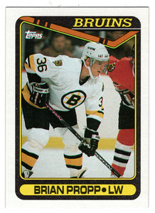 Brian Propp - Boston Bruins (NHL Hockey Card) 1990-91 Topps # 8 Mint